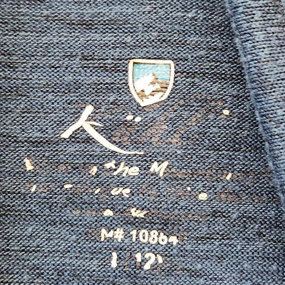 KUHL Women's Lea Pullover Small Teal Heathered Cowl Neck Kangaroo Pocket - Picture 6 of 11